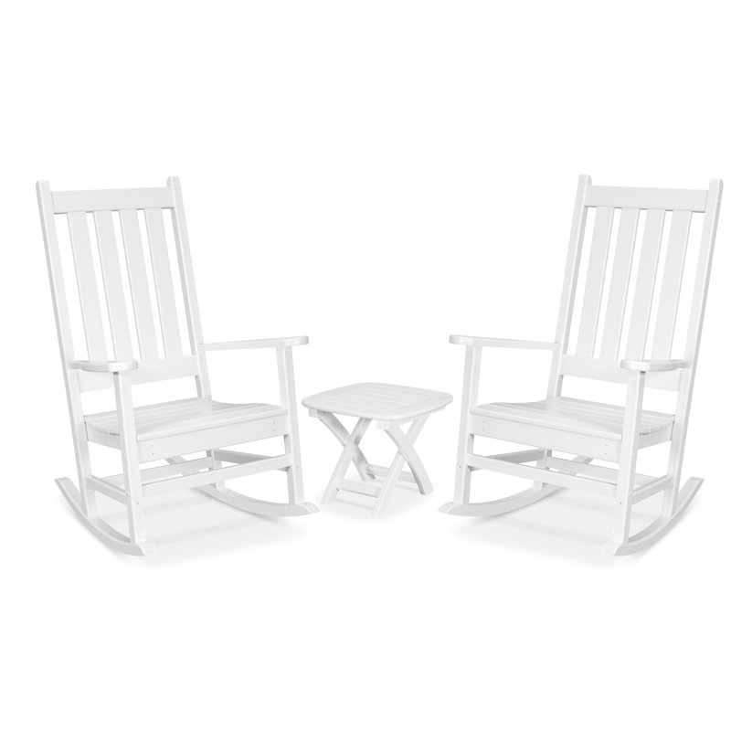 Trex Cape Cod 3Piece Porch Rocking Chair Set & Reviews Wayfair